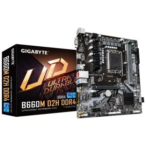 Gigabyte B660M D2H DDR4 Motherboard for Intel 12th Gen Processors - LGA1700 Socket