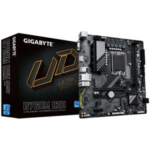 Gigabyte B760M D2H (DDR5) Motherboard for 13th and 12th Gen Series Processors - LGA1700 Socket
