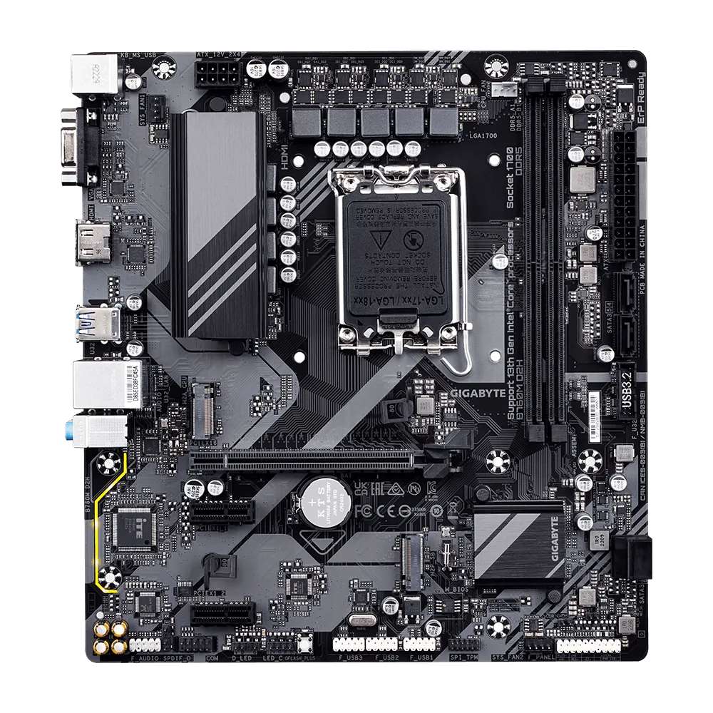 Gigabyte B760M D2H (DDR5) Motherboard for 13th and 12th Gen Series Processors - LGA1700 Socket - Image 4