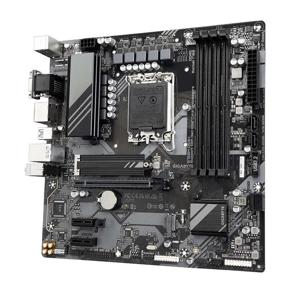 Gigabyte B760M DS3H Motherboard (DDR5) for 14th/ 13th and 12th Gen Series Processors - LGA1700 Socket - Image 4