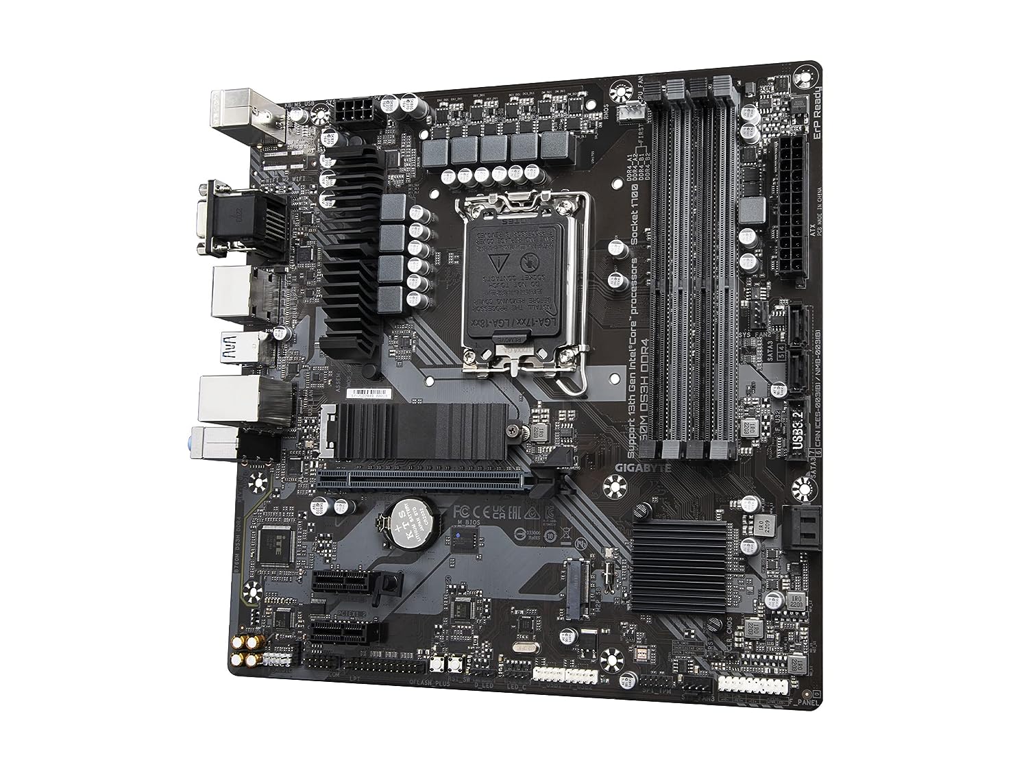 Gigabyte B760M DS3H DDR4 Motherboard for 13th and 12th Gen Series Processors - LGA1700 Socket - Image 4