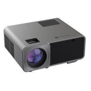 Portronics Beem 450 Smart LED Projector with 1080p Full HD Resolution, Built-in Streaming Apps Like Netflix, Prime Video, Hotstar, 4000 Lumens, Screen Mirroring, 5 Watt Speaker - Grey