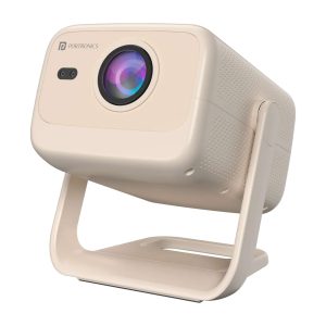 Portronics Beem 480 Smart LED Projector/ Angle Adjustable/ Wireless Screen Mirroring/ Streaming Apps/ Angle Adjustable/ 1080p Full HD/ 5100 Lumens