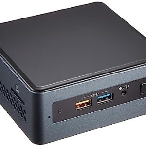 Intel NUC Mini PC Kit NUC7PJYHN with Pentium J5040 Processor/ Integrated Graphics/ Wi-Fi/ 8GB Ram Slot/ Memory Card Slot/ 2 HDMI/ 6 USB Ports
