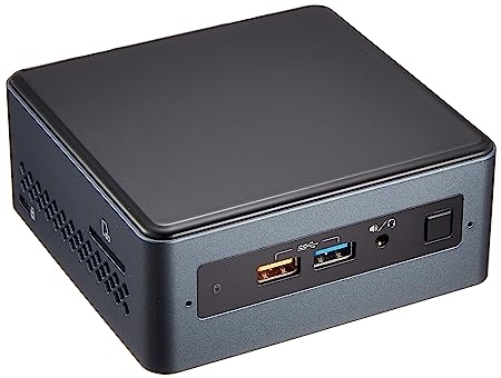 Intel NUC Mini PC Kit NUC7PJYHN with Pentium J5040 Processor/ Integrated Graphics/ Wi-Fi/ 8GB Ram Slot/ Memory Card Slot/ 2 HDMI/ 6 USB Ports