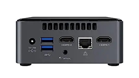 Intel NUC Mini PC Kit NUC7PJYHN with Pentium J5040 Processor/ Integrated Graphics/ Wi-Fi/ 8GB Ram Slot/ Memory Card Slot/ 2 HDMI/ 6 USB Ports - Image 3