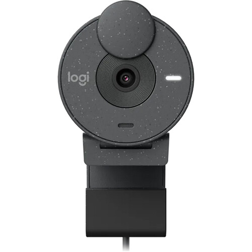 Logitech Brio 300 Full HD Webcam with Privacy Shutter/ Noise Reduction Microphone/ USB-C/ Auto Light Correction/ Certified for Zoom, Microsoft Teams, Google Meet - Graphite - Image 2
