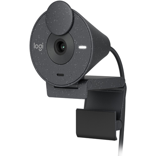 Logitech Brio 300 Full HD Webcam with Privacy Shutter/ Noise Reduction Microphone/ USB-C/ Auto Light Correction/ Certified for Zoom, Microsoft Teams, Google Meet - Graphite - Image 3