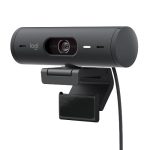 Logitech Brio 500 Full HD Webcam with Auto Light Correction, Show Mode, Dual Noise Reduction Mics, Webcam Privacy Cover, Works with Microsoft Teams, Google Meet, Zoom, USB-C Cable