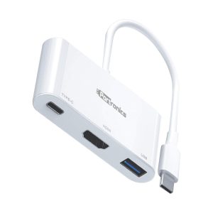 Portronics C-Konnect USB-C Multiport Adapter - Project your Type-C Device on a large screen of any HDMI port monitor like TV, Projector (POR-1041)