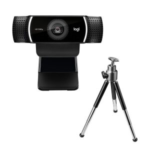 Logitech C922 Pro Stream Webcam with Tripod/ Hyper Fast HD 1080p/30fps or HD 720p/60fps