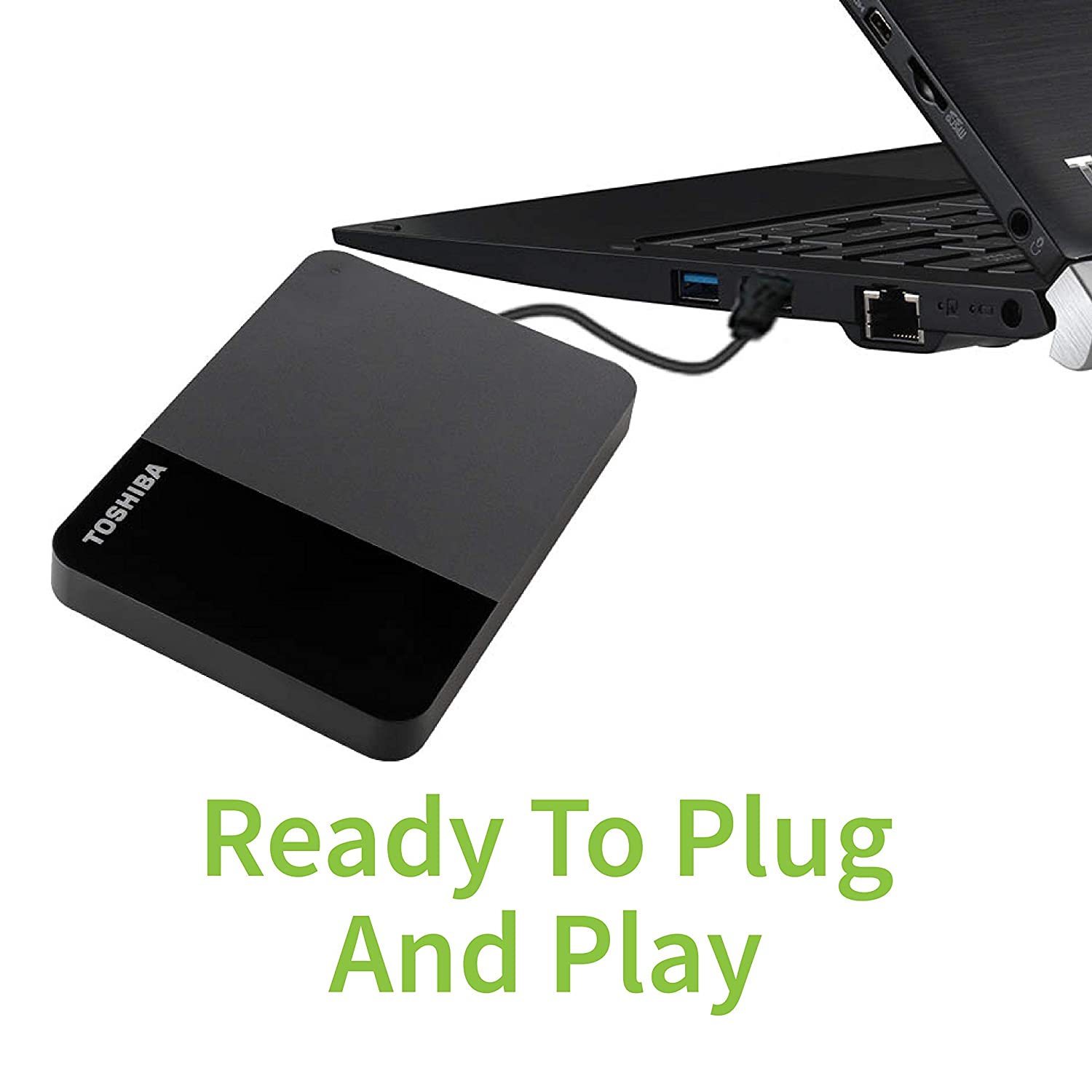 Toshiba Canvio Ready 1TB Portable External Hard Drive - Image 4