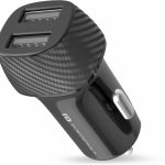 Portronics 12W Car Power 5 Car Charger with Type-C Cable/ Dual USB Output/ 12 Watts Total/ Adapter Compatible with Most Cars for iPhone and Android Smartphones