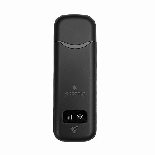 Coconut WUD04 4G Dongle Support for All Sims (Airtel, Jio, BSNL, Vodafone) - 4G Data Card with WiFi Hotspot