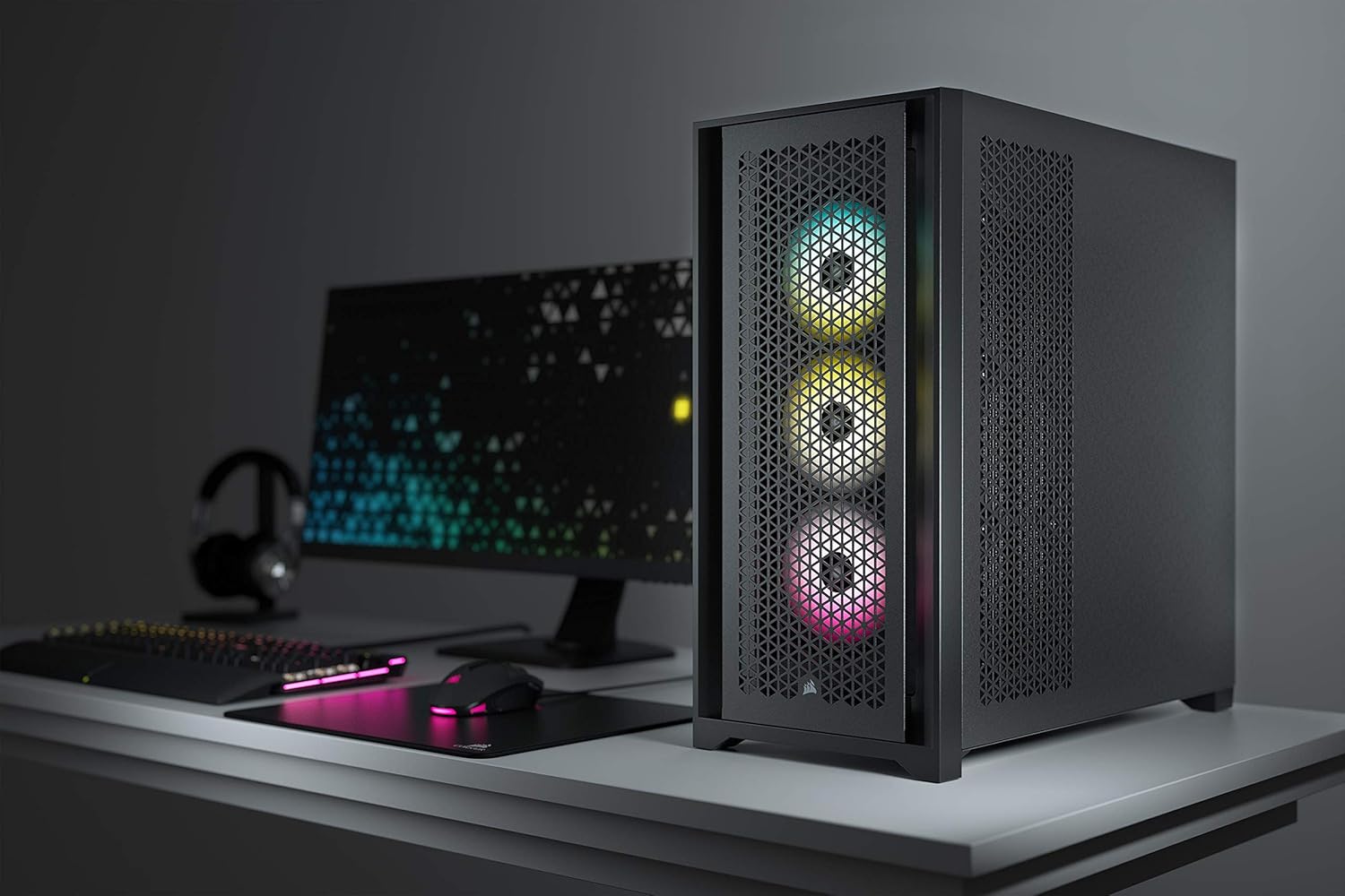 Corsair 5000D Airflow Tempered Glass Mid-Tower ATX Computer Case/Gaming Cabinet - CC-9011210-WW (Black) - Image 2