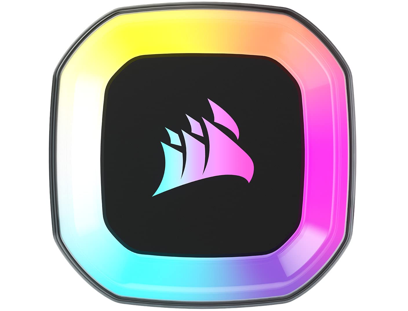 Corsair H100 RGB 240mm Liquid CPU Cooler, 2X 120mm CORSAIR SP RGB ELITE PWM Fans, 29 Total individually addressable RGB LEDs, fan speeds running up to 1,500 RPM, 240mm Radiator (Black) - Image 3