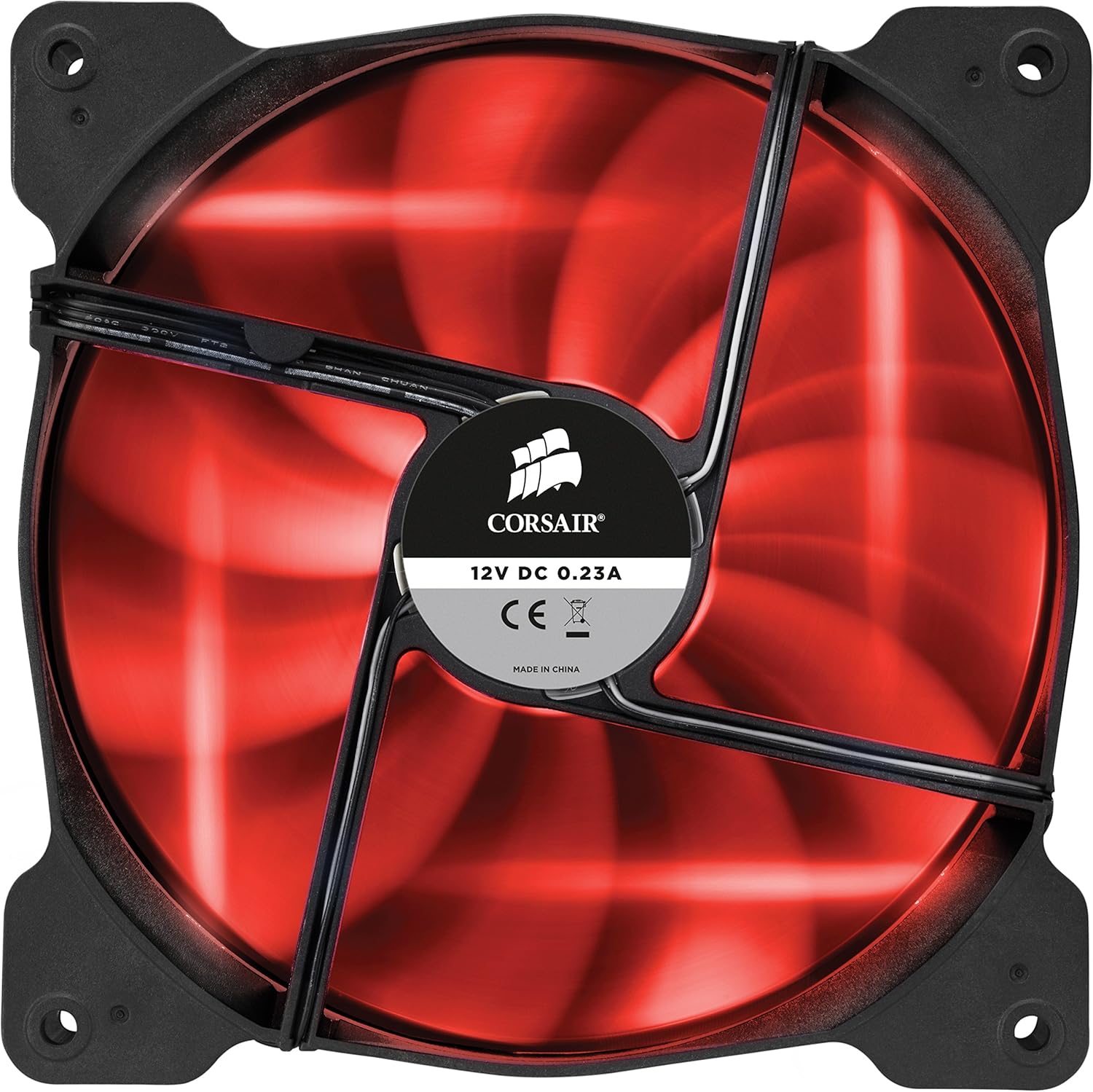 Corsair Air Series SP140 LED High Static Pressure Fan Cooling (Single Pack) - Red - Image 3