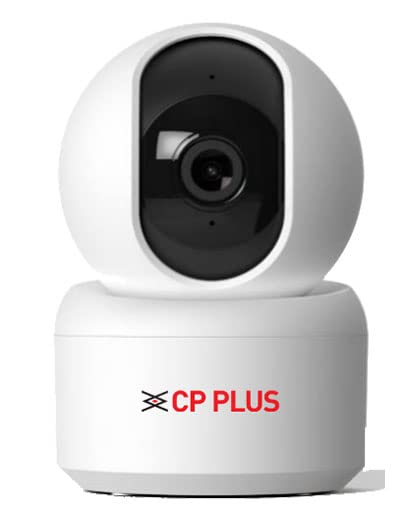 CP Plus CP-E25A Full HD Smart Wi-Fi CCTV Home Security Camera | 360? with Pan Tilt | View & Talk | Motion Alert | Night Vision | SD Card (Upto 128 GB) | IR Distance 10mtr | Works With Alexa & Google