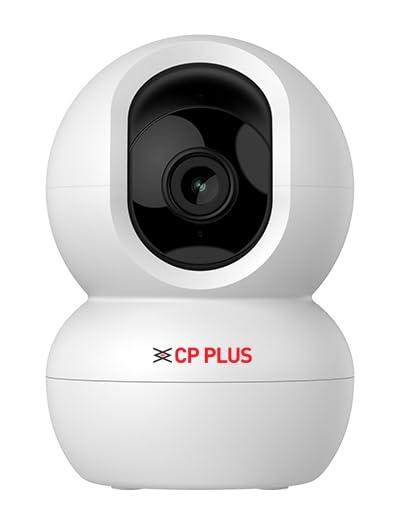 CP Plus CP-E28A 2MP Full HD Wi-Fi CCTV Camera | 360?View PT Camera | Motion Tracking | Cloud Monitoring | 2-Way Talk, Night Vision| Support SD Card (Up to 256 GB) | Privacy Mode