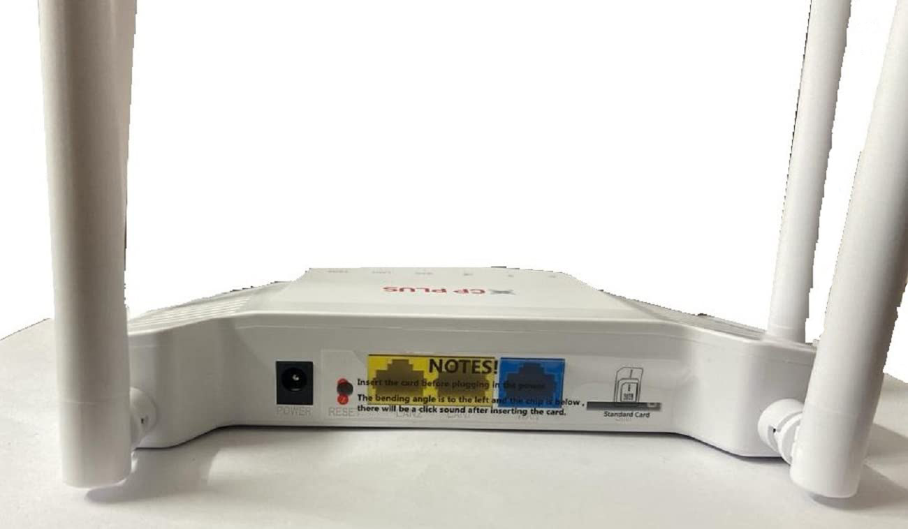 CP Plus 4G LTE Wi-Fi Router (CP-GR-DE412) - 4 Antennas for Stable Connection & Better Coverage/ 2.4Ghz 300MBPS Speed/ 2 Lan Ports - Image 2