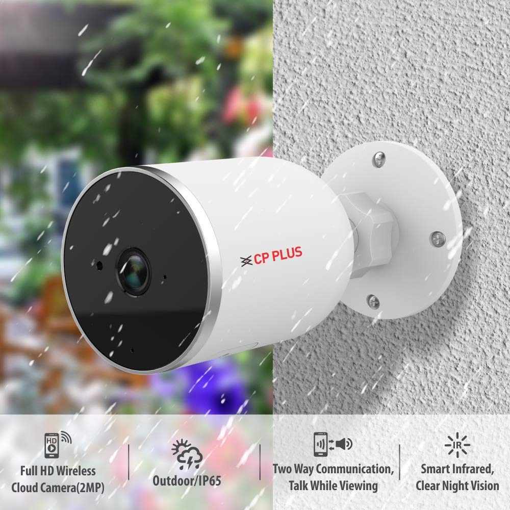 CP Plus Ezykam 2 MP IP Wi-Fi Camera (CP-V21), Outdoor Bullet Camera IR Range: 15 Meter