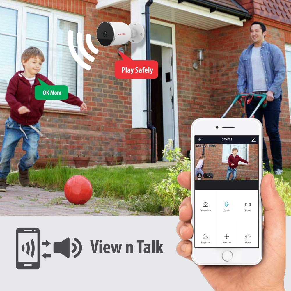 CP Plus Ezykam 2 MP IP Wi-Fi Camera (CP-V21), Outdoor Bullet Camera IR Range: 15 Meter - Image 5