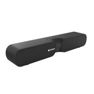 Portronics Decibel 20 16W Wireless Bluetooth Soundbar/ 3.5mm Aux Slot/ HQ Stereo Sound/ Long Playtime - Black