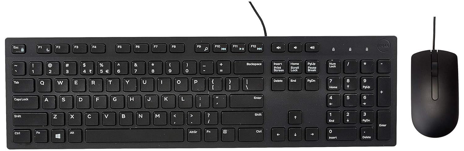 Dell USB Wired Keyboard and Mouse Combo KB216 + MS116 - Black - Image 2