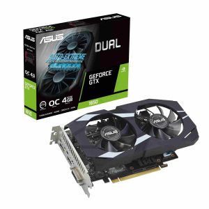 Asus Dual GeForce GTX 1650 OC Edition 4GB GDDR6 EVO Dual Fan Graphics Card (DUAL-GTX1650-O4GD6-P-EVO)