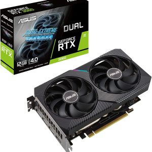 ASUS Dual GeForce RTX 3060 V2 OC Edition 12GB GDDR6 192-Bit Dual Fan LHR Graphics Card (DUAL-RTX3060-O12G-V2)