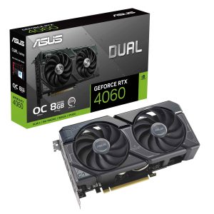 Asus Dual GeForce RTX 4060 V2 OC Edition 8GB GDDR6 128-Bit Dual Fan Graphics Card (DUAL-RTX4060-O8G-V2)