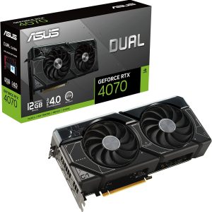 ASUS Dual GeForce RTX 4070 12GB GDDR6X 192-Bit Dual Fan Graphics Card (DUAL-RTX4070-12G)