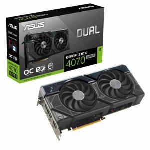 ASUS Dual GeForce RTX 4070 SUPER OC Edition 12GB GDDR6X 192-Bit Dual Fan Graphics Card (DUAL-RTX4070S-O12G)