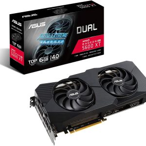 Asus Dual Radeon RX 5600 XT EVO 6GB GDDR6 192-Bit Dual Fan Graphics Card (DUAL-RX5600XT-T6G-EVO)