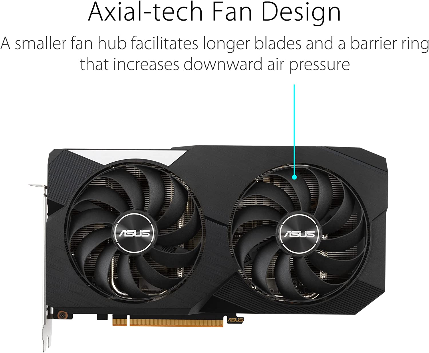 Asus Dual Radeon RX 6650 XT OC Edition 8GB GDDR6 128-Bit Dual Fan Graphics Card (DUAL-RX6650XT-O8G) - Image 2