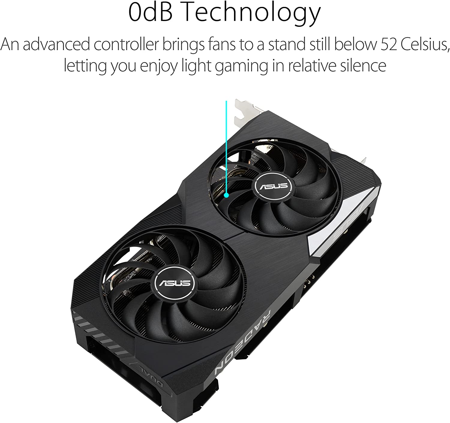 Asus Dual Radeon RX 6650 XT OC Edition 8GB GDDR6 128-Bit Dual Fan Graphics Card (DUAL-RX6650XT-O8G) - Image 3
