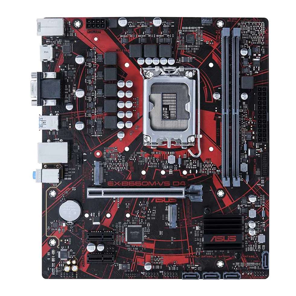 Asus EX-B660M-V5 D4 Motherboard for Intel 12th Gen Processors - LGA1700 Socket