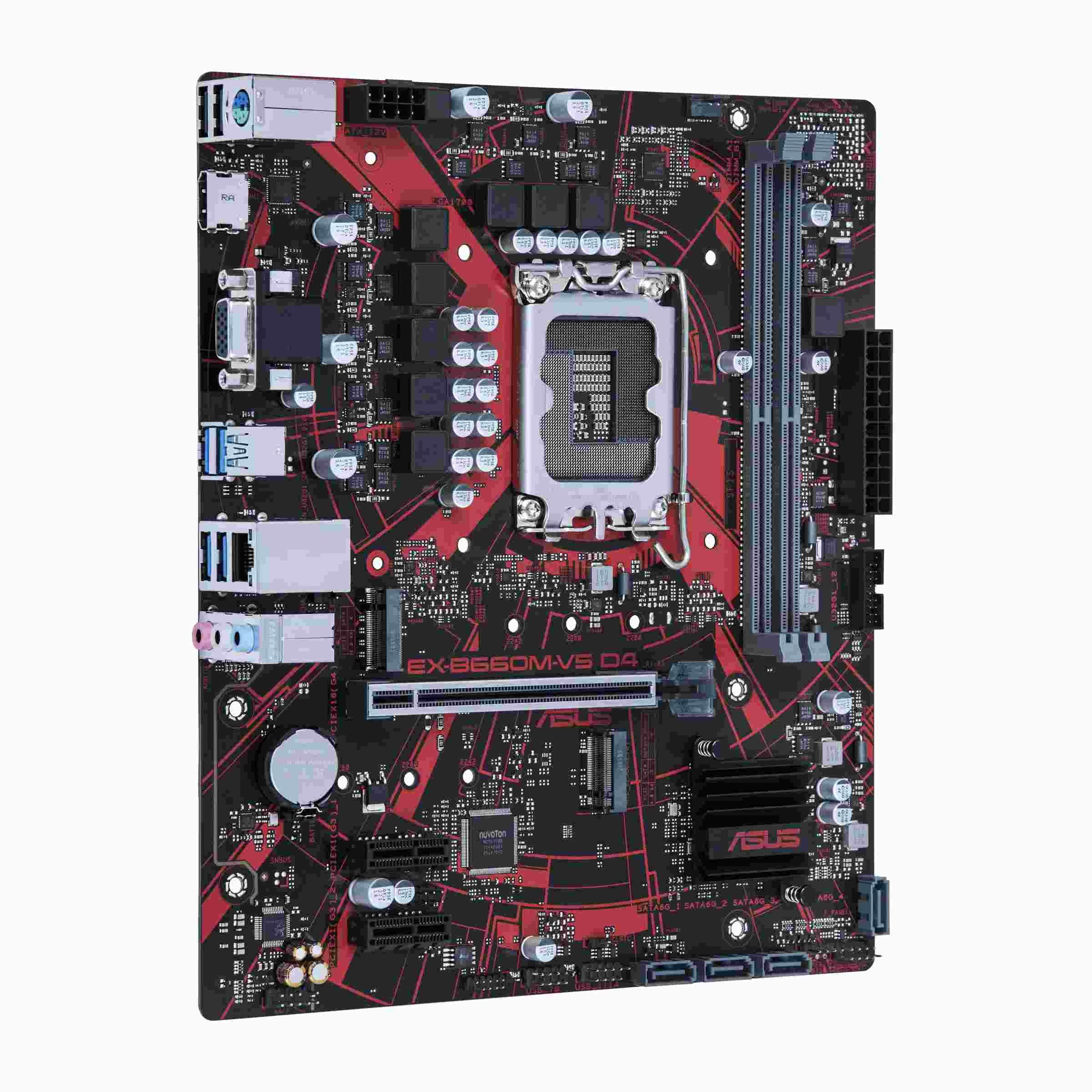 Asus EX-B660M-V5 D4 Motherboard for Intel 12th Gen Processors - LGA1700 Socket - Image 2