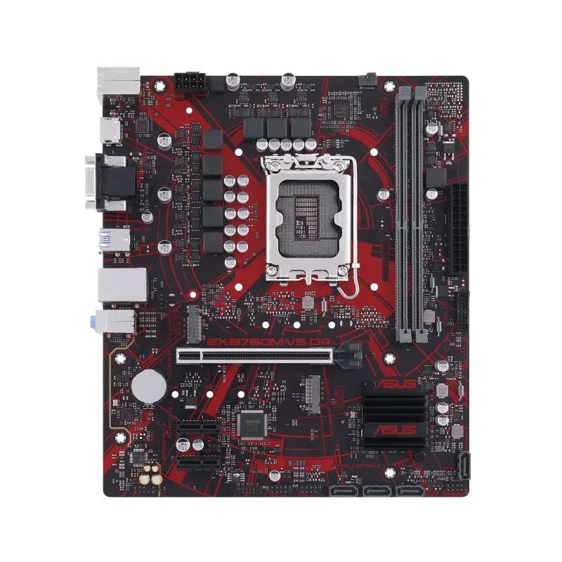 Asus EX-B760M-V5 D4 Motherboard for Intel 12th & 13th Gen Processors - LGA1700 Socket