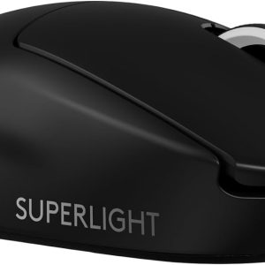 Logitech G PRO X Superlight 2 Lightspeed Wireless Gaming Mouse (Lightweight/ LIGHTFORCE Hybrid Switches/ Hero 2 Sensor/ 32,000 DPI/ 5 Programmable Buttons/ USB-C Charging/ for PC & MAC) - Black