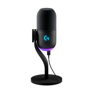 Logitech G Yeti GX Dynamic RGB Gaming Microphone with LIGHTSYNC/ USB Mic for Streaming/ Supercardioid/ USB Plug & Play for PC/Mac - Black