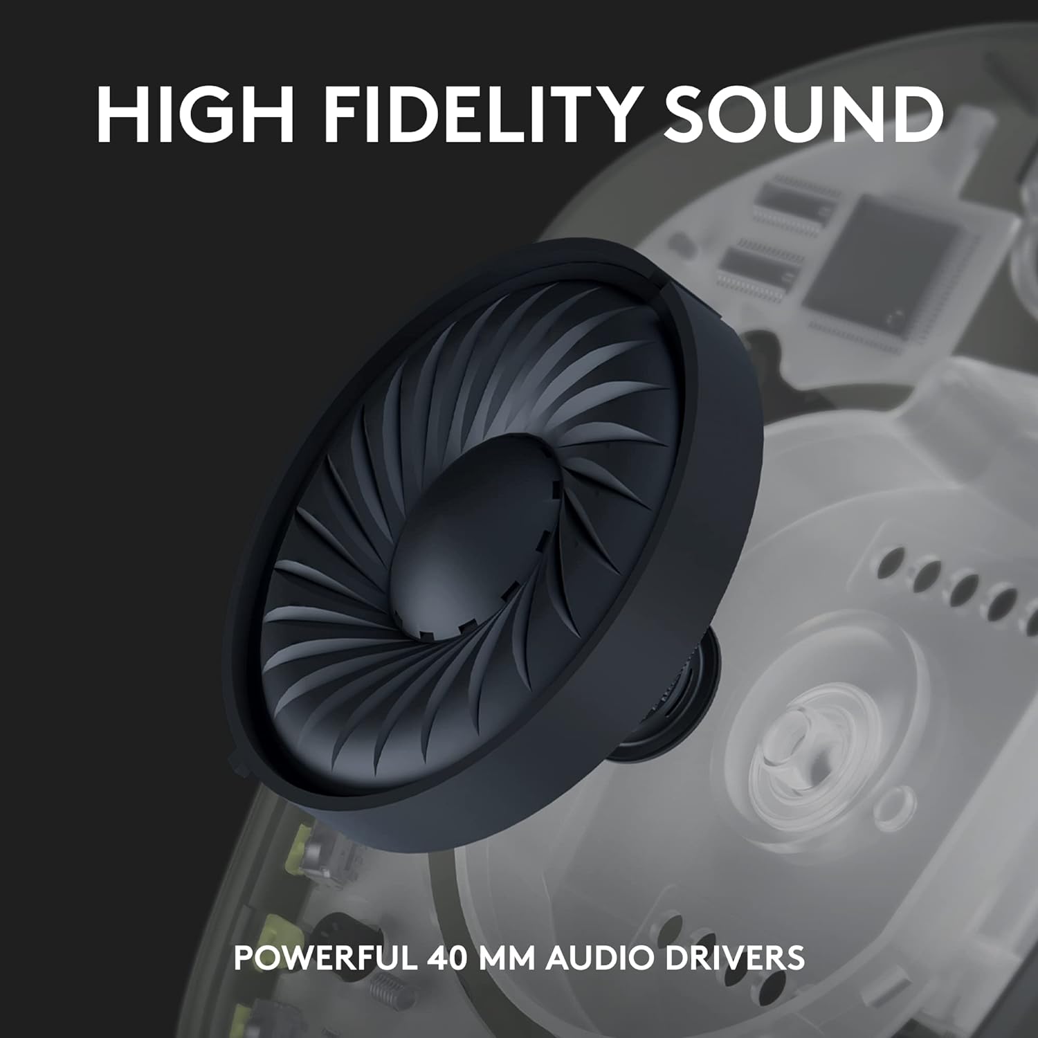 Logitech G435 Light Speed and Lightweight Gaming Bluetooth Wireless Over Ear Headphones with Mic, 18H Battery, Compatible for Dolby Atmos, Pc, Ps4, Ps5, Mobile - White - Image 4