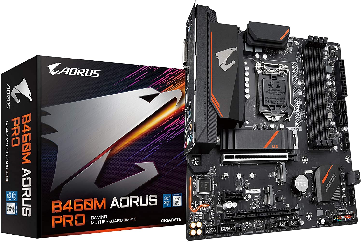Gigabyte B460M AORUS PRO GAMING Motherboard for Intel 10th Gen Processors - LGA1200 Socket