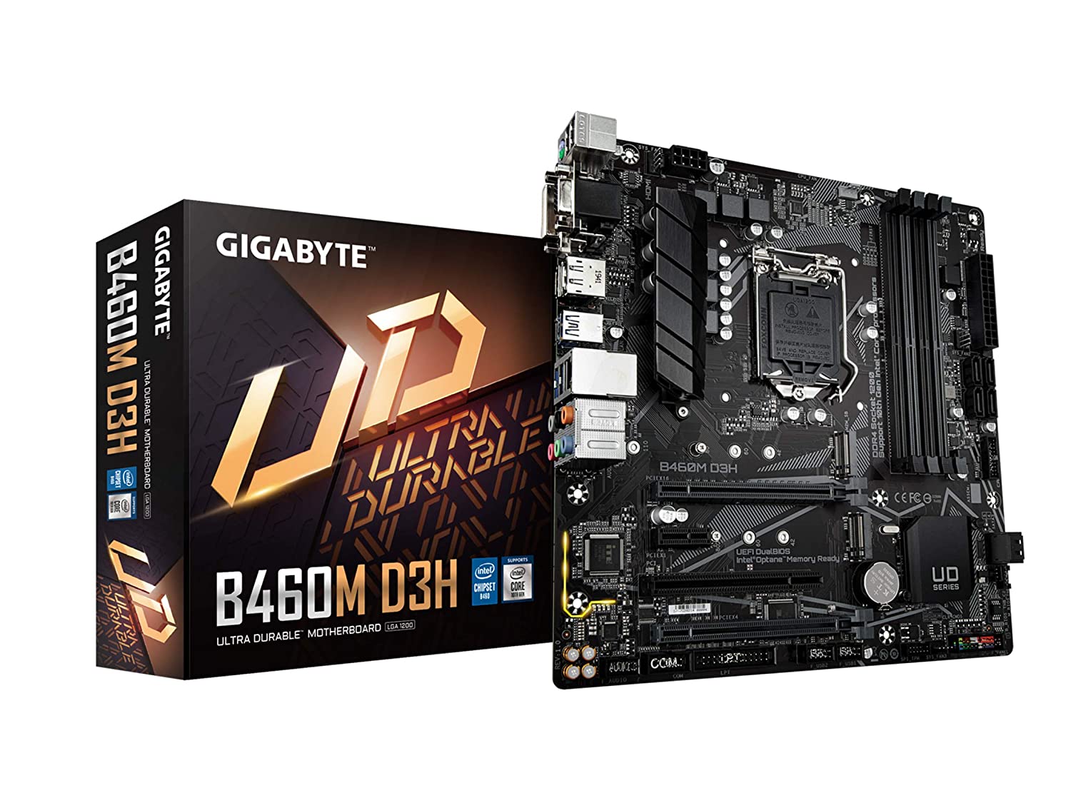 Gigabyte B460M D3H Ultra Durable Motherboard for Intel 10th Gen Processors - LGA1200 Socket
