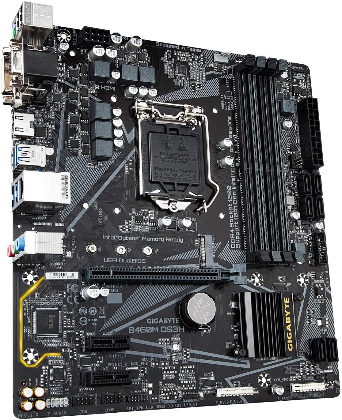 Gigabyte B460M DS3H Ultra Durable Motherboard for Intel 10th Gen Processors - LGA1200 Socket - Image 3