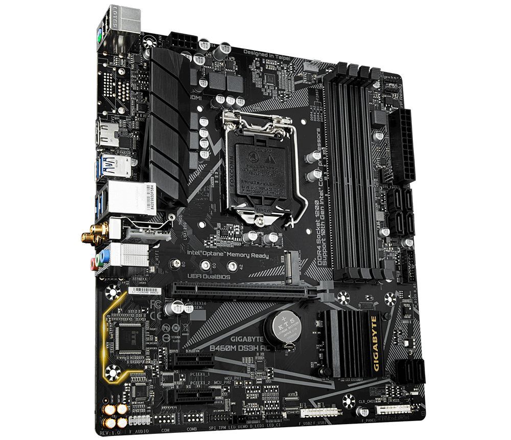 Gigabyte B460M DS3H AC (WiFi) Motherboard for Intel 10th Gen Processors - LGA1200 Socket - Image 3