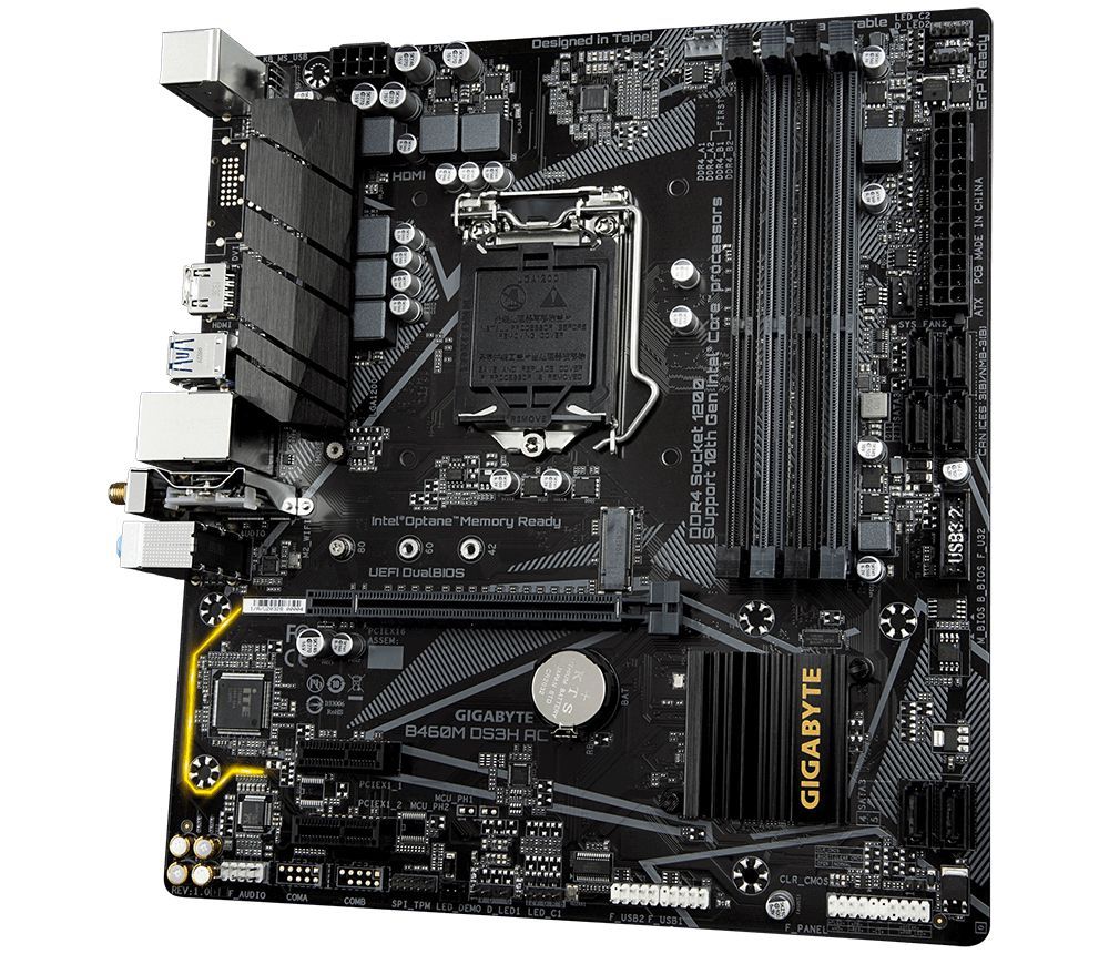 Gigabyte B460M DS3H AC (WiFi) Motherboard for Intel 10th Gen Processors - LGA1200 Socket - Image 4