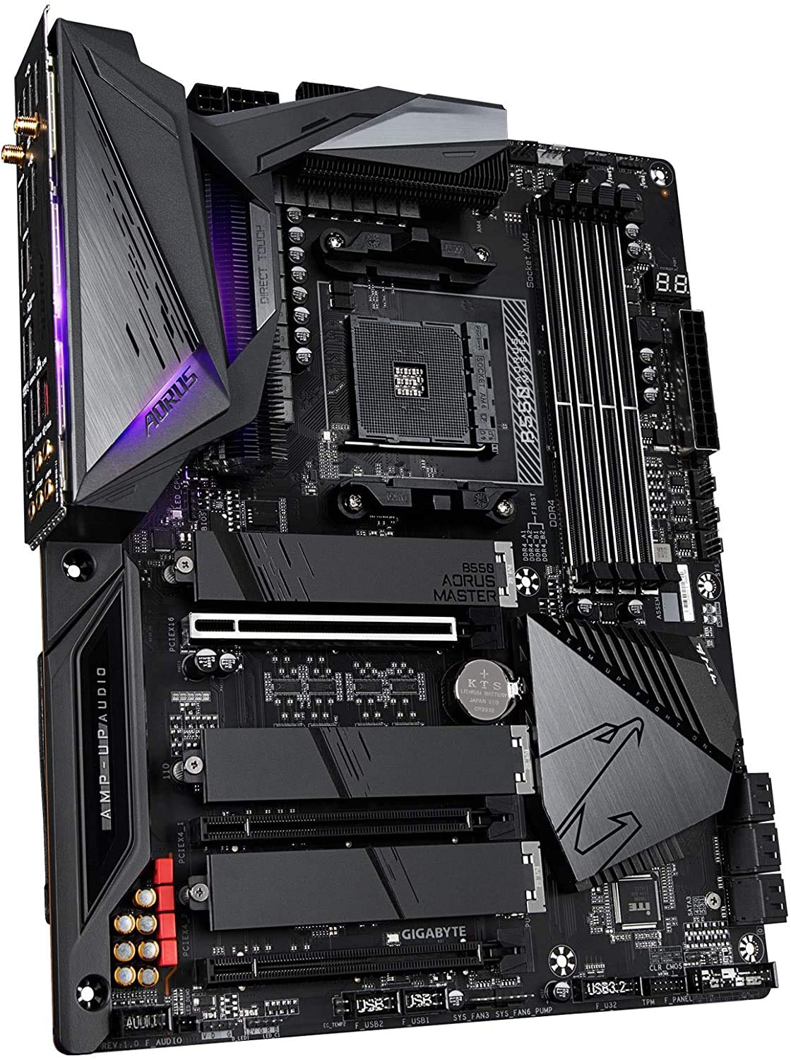 Gigabyte B550 AORUS MASTER (WiFi) GAMING Motherboard with Thunderbolt Header for 3rd Gen Ryzen Processors - AM4 Socket - Image 3