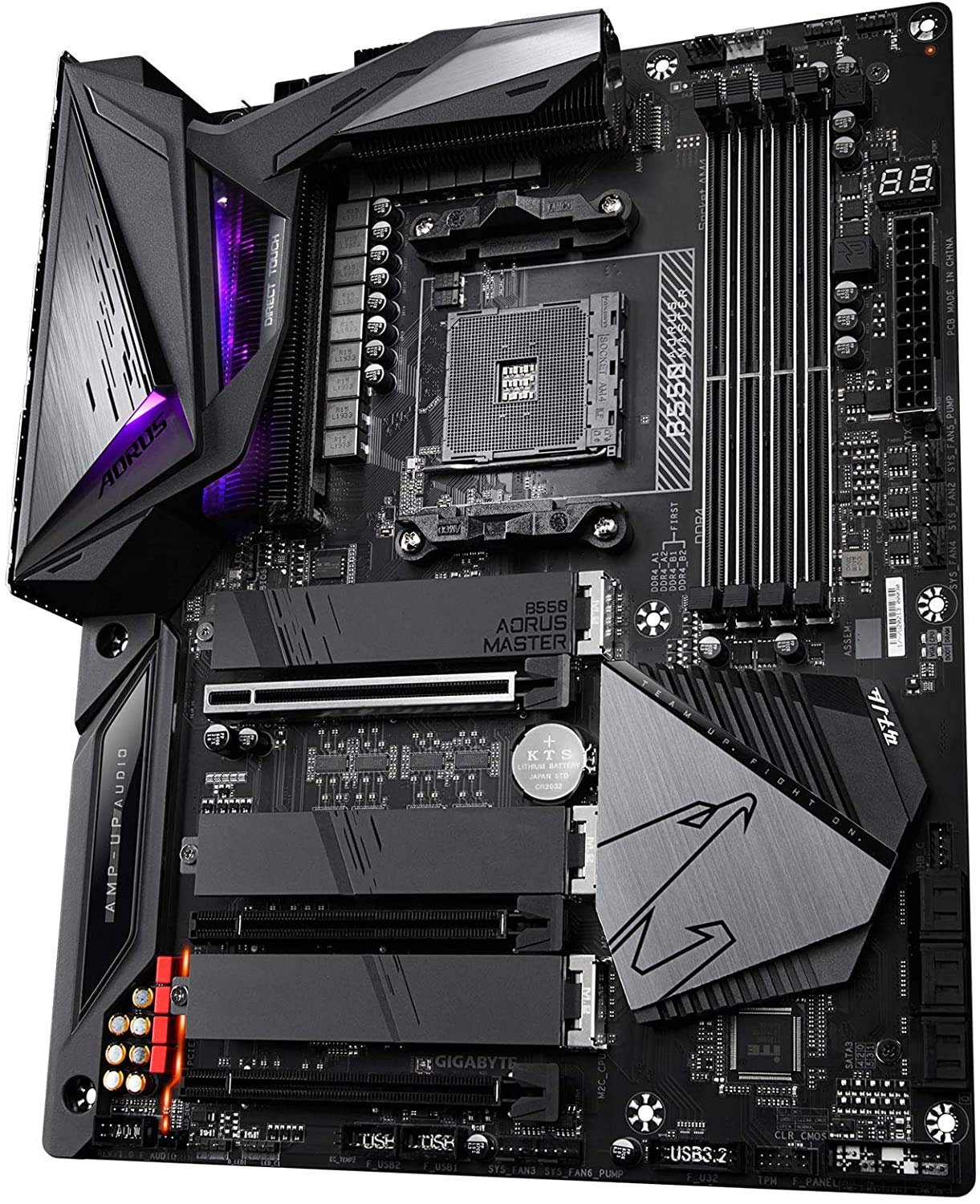 Gigabyte B550 AORUS MASTER (WiFi) GAMING Motherboard with Thunderbolt Header for 3rd Gen Ryzen Processors - AM4 Socket - Image 4