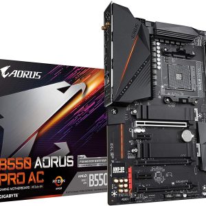 Gigabyte B550 AORUS PRO AC (WiFi) Motherboard for 3rd Generation AMD Ryzen Processors - AM4 Socket